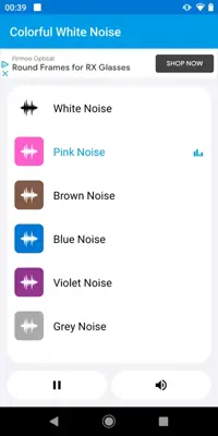 Colorful White Noise android App screenshot 2